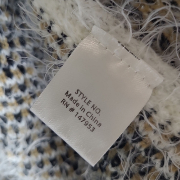 Fuzzy Soft High Low Leapord Print Open Front Shawl Vest Cardigan Size OS - Picture 7 of 10